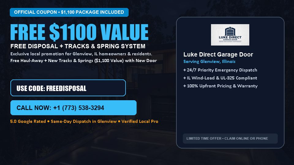 Luke Direct Garage Door FREE Haul-Away & Heavy-Duty Tracks with New Door